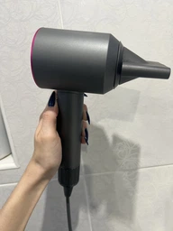 Фен-стайлер для волос 5 насадок 5в1 1600Вт Super Hair Dryer Fan Фуксия фото от покупателей 4