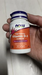 Вітаміни та мінерали NOW Vitamin D3 2000 IU, 120 капсул фото від покупців 8