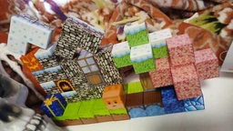 Магнитный конструктор Minecraft 100 + ПОДАРОК 3 фигурки шт по игре Майнкрафт Лед и Снег Mk001012