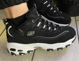 Жіночі кросівки Skechers D`Lites Freeze Talk Black/White 36 Білий 66666125-BLK фото від покупців 4