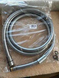 Шланг для душа 200см DROP SH-H200-SP силиконовый - Двойной Анти-Твист, серый металик