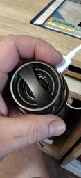Магнітна колонка Bluetooth 5.3 TWS 5W Об'ємний звук Магнітне кріплення LED-підсвітка ( колір Black ) фото від покупців 2