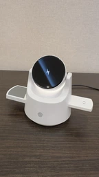 Складная беспроводная зарядная док станция MagSafe 3 в 1 с ночником для iPhone Apple Watch AirPods магнитная зарядка зарядное устройство для айфона смарт-часов наушников Apple White M1-W фото от покупателей 19