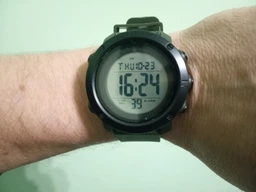 Мужские часы Skmei 1426 Зеленые с белым циферблатом