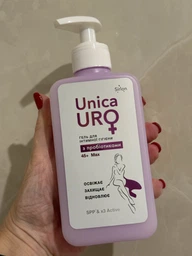 Гель для интимной гигиены UNICA URO MAX 45+ для женщин pH 5,5 с пробиотиками с дозатором 250 мл 000036