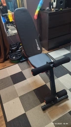 Скамья тренировочная Hop-Sport HS-1030 с фиксатором для ног для пресса универсальная фото от покупателей 6