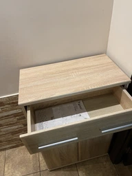 Комод Мебель Сервис Трио 2Д1Ш Дуб самоа 60×32×96 см — компактный комод с ящиком и дверцами для прихожей и спальни (403902117) фото от покупателей 1