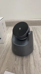 Складная беспроводная зарядная док станция MagSafe 3 в 1 с ночником для iPhone Apple Watch AirPods магнитная зарядка зарядное устройство для айфона смарт-часов наушников Apple White M1-W фото от покупателей 4