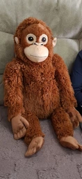 Мягкая игрушка DJUNGELSKOG IKEA 004.028.08 коричневый фото от покупателей 2