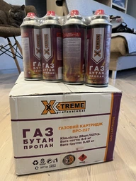 Газовый картридж цанговый X-Treme 400 мл для туристической горелки и плиты — 20 шт (EN417)