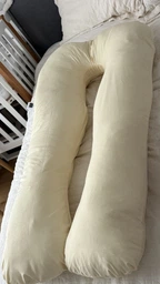 Подушка для беременных и отдыха U-образная MirSon № 8015 Eco Line "Creamy" EcoSilk 140x75x20 см (2200006178392)