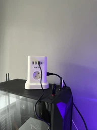 Универсальный сетевой удлинитель RZTK Tower Wireless + 3 USB-A + 1 USB-C Black (TWB7) 1.8 м фото от покупателей 8