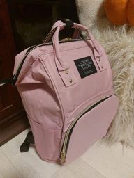 Сумка-рюкзак для мам Mom Bag Рожева фото від покупців 1
