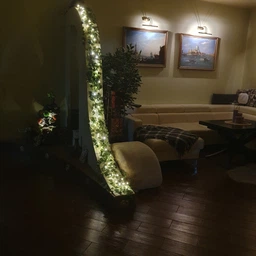 Искусственный плющ гирлянда с LED подсветкой 25,2 м