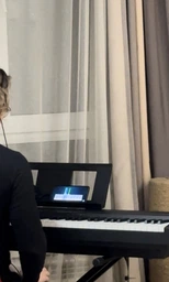 Цифровое пианино Yamaha P-45 (стойка, педаль, пюпитр и блок питания)