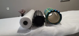 Масажний ролик EasyFit Solid Grid Roller 45 см v.2.2s чорний (суцільнолитий ролер, стійкий до пошкоджень валик, циліндр, масажер для спини, ніг, рук, шиї) фото від покупців 1