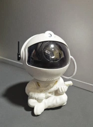 Нічник проектор зоряного неба Космонавт, від USB, з пультом, колір білий з жовтим фото от покупателей 3