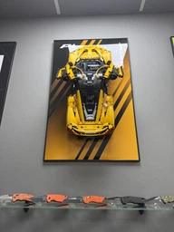 Арт Тримач Рамка на Стіну 80x50 см. для Фірмового Конструктора Technic McLaren P1 (42172) Макларен П1 - Type-E фото від покупців 2
