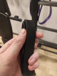 Резиновая петля для подтягивания U-powex Power band черная 22мм ширина 9-28кг нагрузка для фитнеса, тренировок (арт.2162)