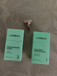 Маска для удаления черных точек LANBENA Blackhead Remover Mask NO.1 17 мл + 100 бумажных пластин 6970470536115