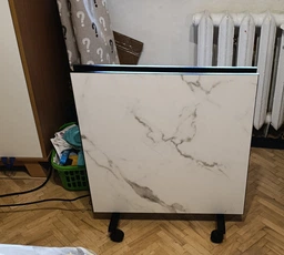 Двухсторонний керамический напольный обогреватель с терморегулятором Double Marble 800