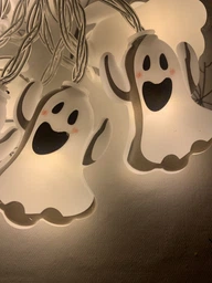 Гирлянда на хэллоуин светодиодная гирлянда LED украшение для хэллоуина декор для дома и улицы гирлянда на окна декор halloween гирлянда тыква хэллоуинская подсветка ретро гирлянда фото от покупателей 2