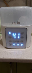 Многофункциональный подогреватель и стерилизатор LELIK™ Nutri Care 9in1 для детских бутылочек KH-0588, белый + Подарок сушилка для детских бутылочек, сосок, стаканов, всего 9 предметов, LELIK, зеленый фото от покупателей 8