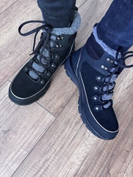 Женские зимние ботинки низкие Skechers 188013 BLK 38 (8US) 25 см Черные (198376072063) фото от покупателей 3