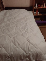 Одеяло Sleepingg всесезонное евро 200x220 см антиаллергенное волокно Белое стеганое (4820227283194) фото от покупателей 16