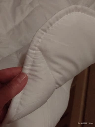 Одеяло Sleepingg всесезонное евро 200x220 см антиаллергенное волокно Белое стеганое (4820227283194) фото от покупателей 15