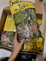 Соєвий наповнювач для котячого туалету Soffi-Cat Tofu з ароматом лаванди, 6 л 2,6 кг фото від покупців 2