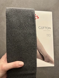 Колготки жіночі Legs стандартна посадка,без шортиків, бавовняні COTTON 110 (110 den) 4(р) grey/melange (602) фото от покупателей 3