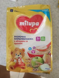 Молочная каша Milupa Мультизлаковая с яблоком и грушей 210 г (5900852042799) фото от покупателей 1