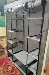 Шафа тканинна для взуття та одягу Bonro B13 сірий 135x45x173 см (42400223)