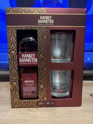 Виски Hankey Bannister 0.7 л 40% +2 брендированных стакана в коробке (5010509005388)