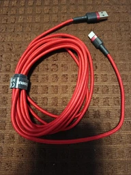 Дата кабель Baseus Cafule USB to Type-C Cable 3A (1m) (CATKLF-B) Черный / Серый фото от покупателей 8