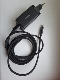 Блок питания Быстрая зарядка Сетевое зарядное устройство Baseus GaN5 Pro 65W (2 Type-С+USB ) + Кабель Type-C to Type-C 100W 1m для iPhone iPad Samsung Lenovo Xiaomi Macbook White