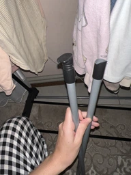 Підлогова велика вішалка-стійка Double Pole Clothersrack подвійна для одягу (30 кг) Чорний телескопічна (ICL44)