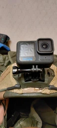 Крепление металлическое алюминий для экшн камер на каску под шрауд NVG адаптер на военный тактический шлем для GoPro DJI Osmo Action Insta360 Ace Pro SJCAM и других (10445)