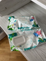 Упаковка детских влажных салфеток Dino Baby для детей и взрослых 110 шт х 2 пачки (2000998942915)