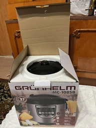 Мультиварка пароварака с LED екраном Grunhelm 900 Вт рисоварка на 10 программ, Черный фото от покупателей 9