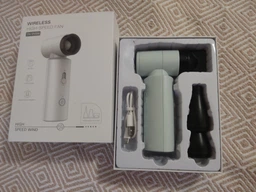 Смарт фен беспроводной на аккумуляторе 4500 mAh smart care hair dryer для укладки и сушки волос с насадками диффузором концентратором 55w аккумулятором зарядкой от usb power bank 3 режима дорожный компактный портативный легкий синий фото от покупателей 3