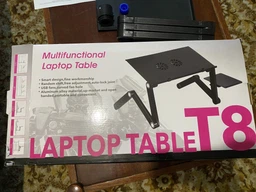 Столик для ноутбука с охлаждением Laptop Table T8 черный фото от покупателей 1