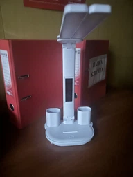Лампа настольная с аккумулятором для маникюра LED с двумя плафонами подставкой для телефона сенсорным управлением 3 режима света USB лампы LED светодиодные на аккумуляторе фото от покупателей 13
