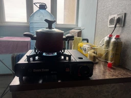 Туристичний газовий пальник плита з п'єзопідпалом з кейсом Happy home BDZ-155A + 3 баллона (1756375589) фото від покупців 4