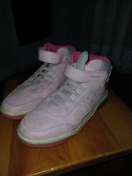 Детские высокие кеды для девочки Geox J Inek Girl J56ASA-0BCKC-C8206 25 Розовые (8058192429224) фото от покупателей 1
