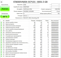 Жесткий диск Seagate IronWolf HDD 8TB 7200rpm 256MB ST8000VN004 3.5" SATAIII