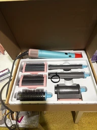 Фен-стайлер для волос 6в1 с насадками Multifunction Hair Styler 1300 Вт, стайлер для укладки, сушки и выпрямления волос со щетками и цилиндрическими насадками, фен-щетка с 3 режимами температуры и скорости, FVHS-61 фото от покупателей 11