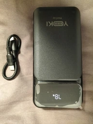 Повербанк 10000 mAh 22.5W powerbank Yoki MaxCap с LED-дисплеем и быстрой зарядкой PD/QC с кабелем Type-C портативная батарея павербанк для телефона apple айфона iphone самсунг samsung роутера планшета универсальный портативный пауэрбанк фото от покупателей 12