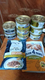 Мультипак упаковка влажного корма для взрослых кошек Purina Gourmet Gold Паштет с тунцем, с курицей, с кроликом, с индейкой 85 г х 12 шт (8445291106291/8445291106307) фото от покупателей 11